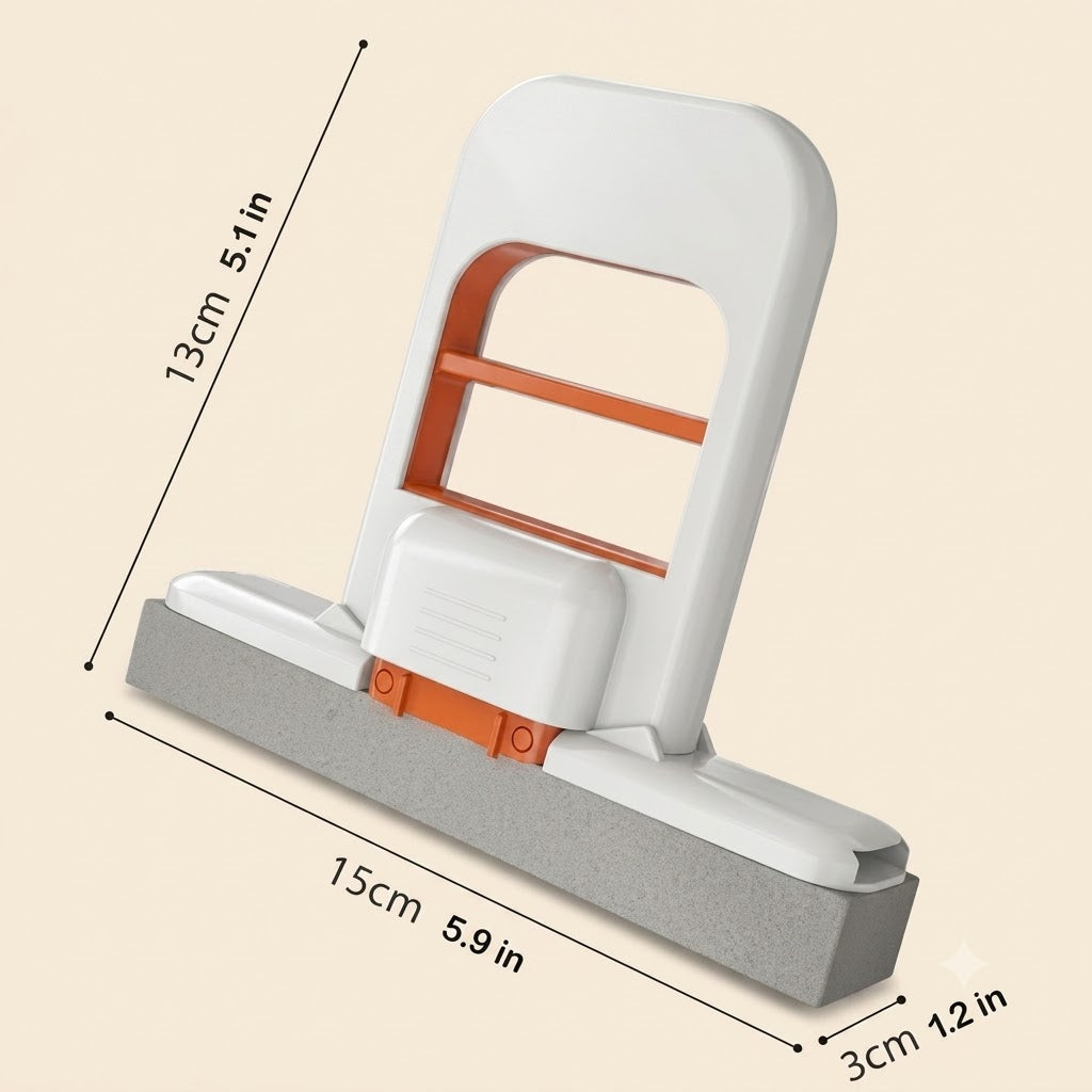 Mini Foldable Desktop Mop | Portable Self-Squeeze Sponge Cleaning Mop for Kitchen, Bathroom & Office