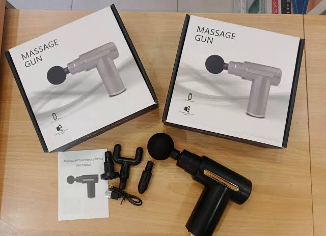 4-in-1 Massage Gun | Deep Tissue Percussion Massager with 4 Attachments | Handheld Electric Muscle Therapy Device