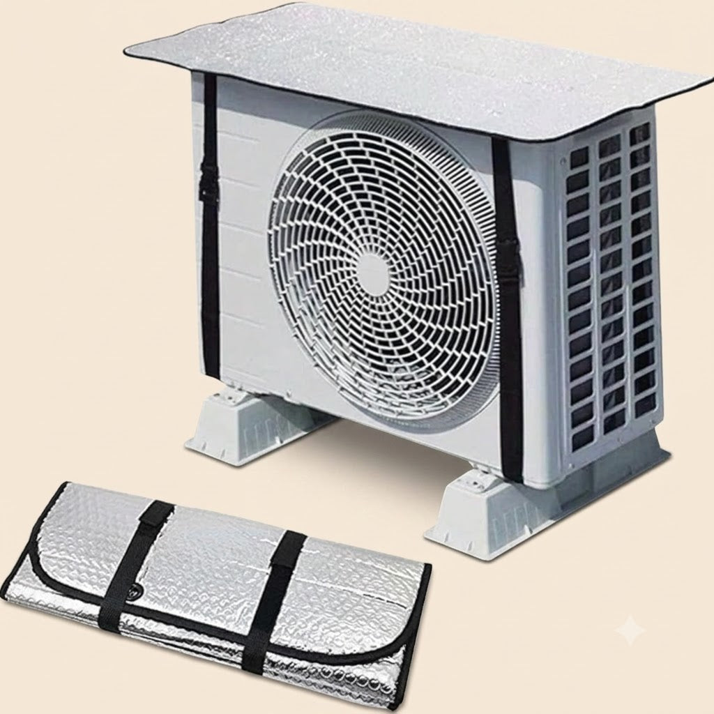Air Conditioner Outdoor Unit Cover | Waterproof Heat Insulation AC Cover for 1 & 1.5 Ton Split AC (Random Design)