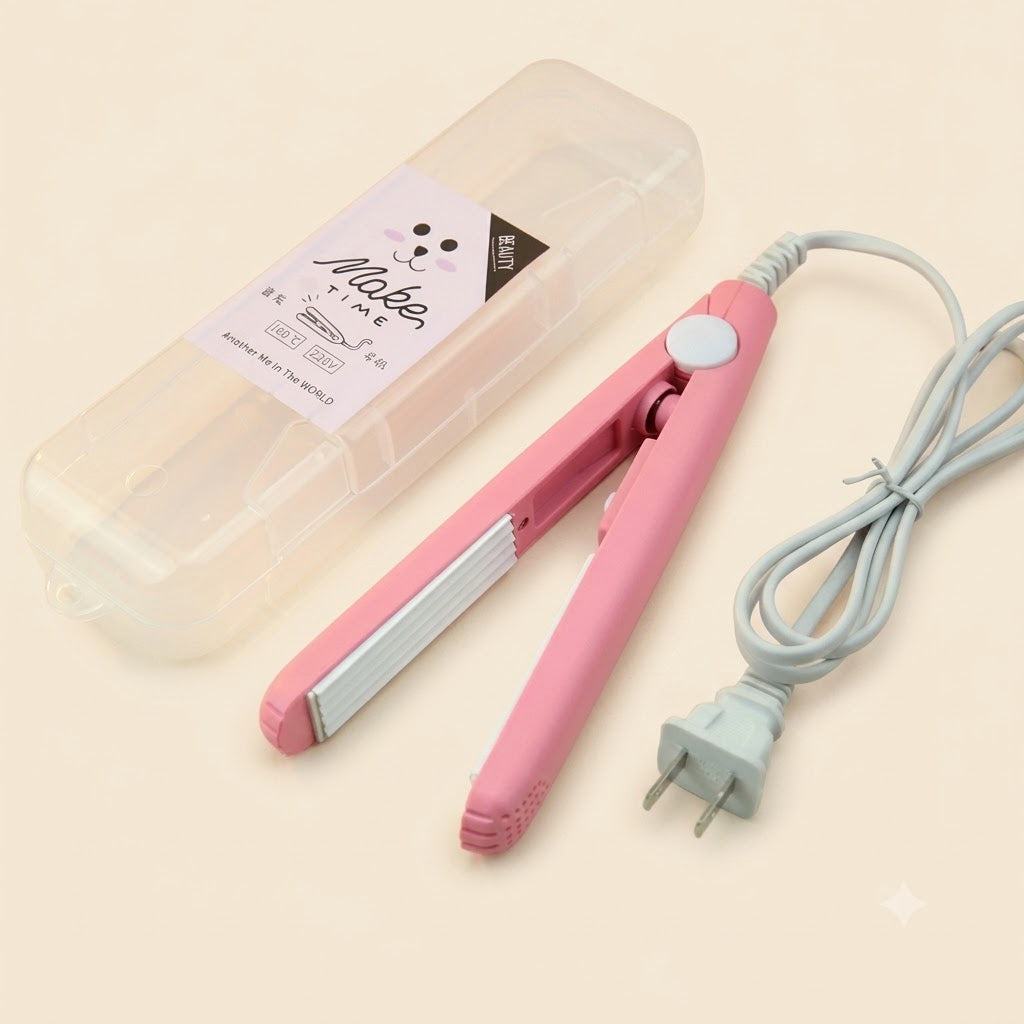 Mini Hair Straightener Portable Styling Iron – Travel-Friendly Hair Straightener for Women