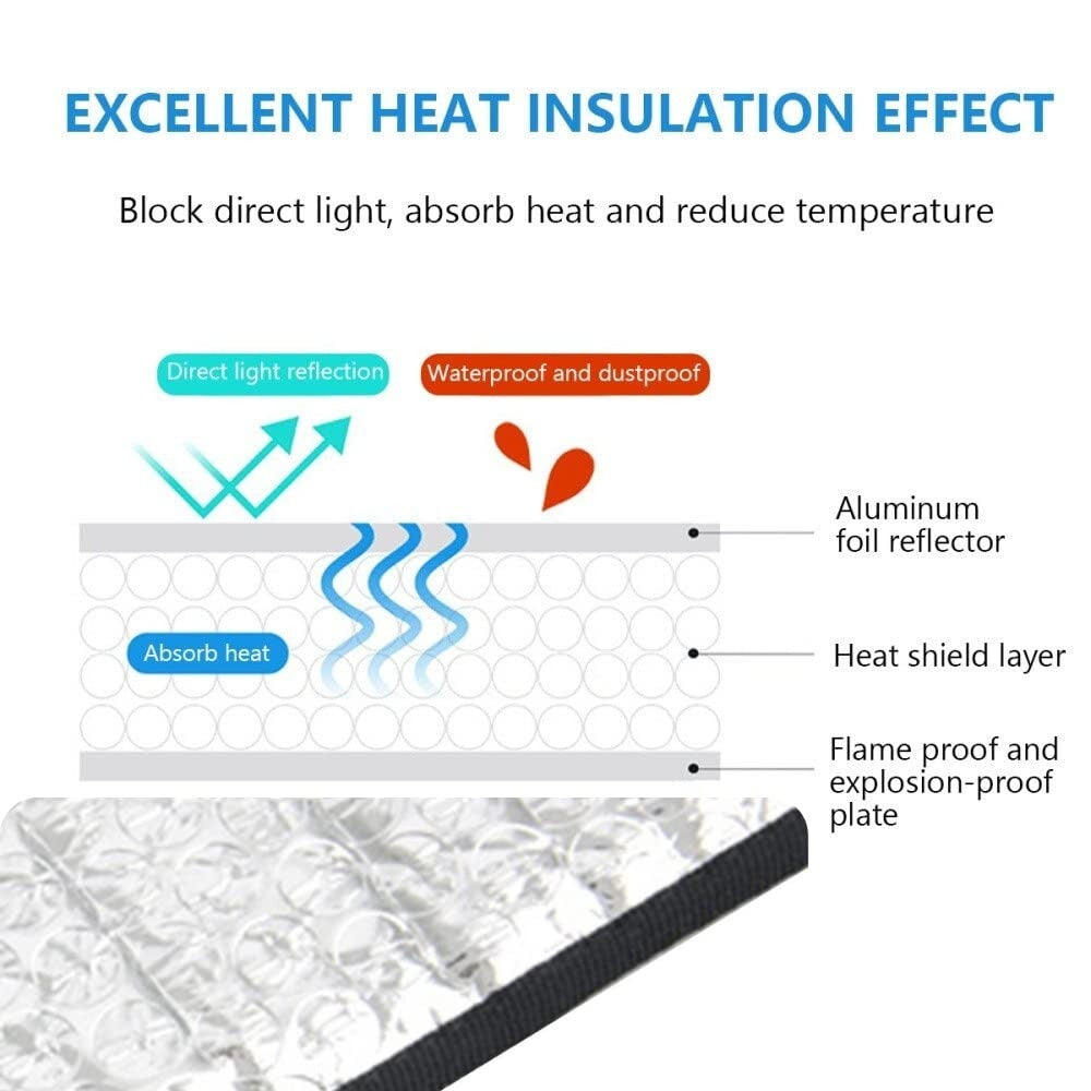 Air Conditioner Outdoor Unit Cover | Waterproof Heat Insulation AC Cover for 1 & 1.5 Ton Split AC (Random Design)
