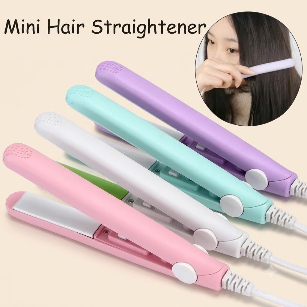 Mini Hair Straightener Portable Styling Iron – Travel-Friendly Hair Straightener for Women