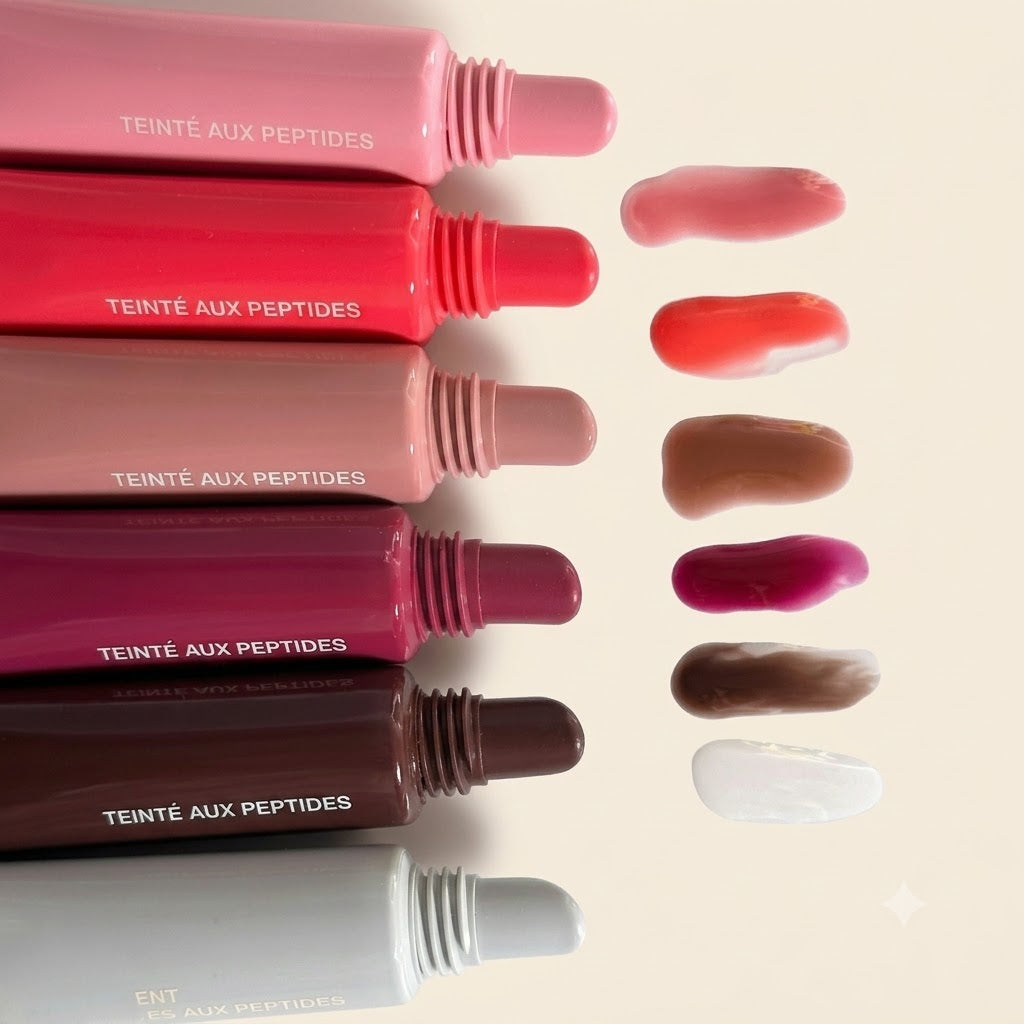 Rhode Peptide Lip Tint Pack of 8 Shades – Hydrating Glossy Lip Balm Set