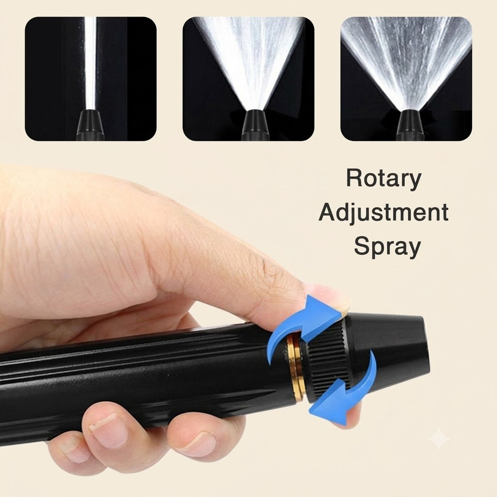 High Pressure Hose Nozzle Spray Gun | Adjustable Water Jet Nozzle with Water Stop Switch for Car Wash & Garden