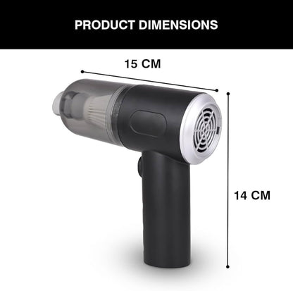3 In 1 Portable Wireless Vacuum Cleaner & Air Duster – Handheld Rechargeable Cleaner for Car, Home, Keyboard & Computer