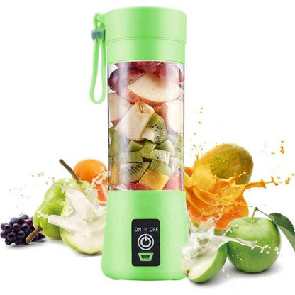 Portable USB Rechargeable Juicer Blender Bottle – Mini Fruit & Vegetable Smoothie Maker (Random Color)