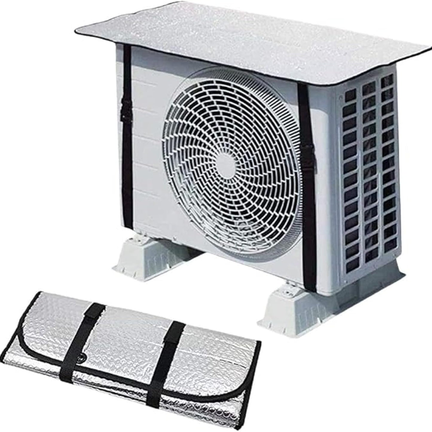 Air Conditioner Outdoor Unit Cover | Waterproof Heat Insulation AC Cover for 1 & 1.5 Ton Split AC (Random Design)