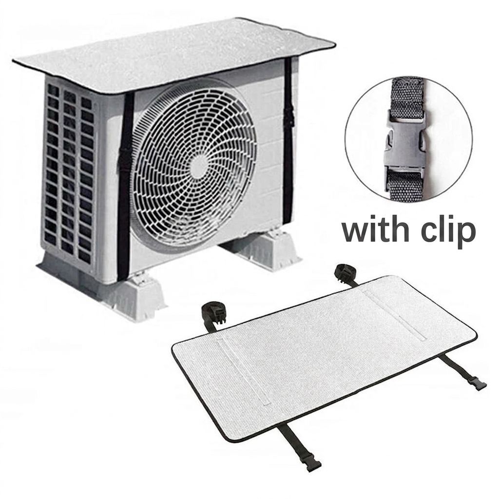 Air Conditioner Outdoor Unit Cover | Waterproof Heat Insulation AC Cover for 1 & 1.5 Ton Split AC (Random Design)